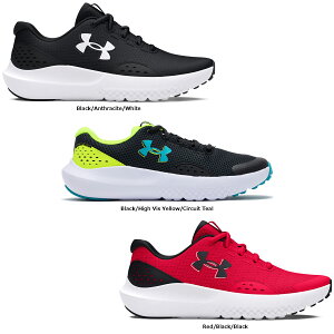 【10/30はポイント10倍】 アンダーアーマー UNDER ARMOUR 陸上・ランニング UA SURGE 4 シューズ 靴 軽量 通気性 メッシュ トレーニング 運動 ジョギング 部活 練習 クラブ 成長期 フィット 学生 学校
