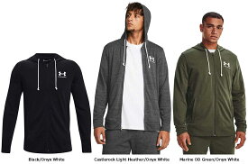【11/11 2時までMAX1万円OFFクーポン＆Pアップ】 アンダーアーマー UNDER ARMOUR UAライバルテリー フルジップ フーディー メンズ パーカー トップス 長袖 吸汗 トレーニング ウォームアップウェア 練習 運動 シンプル 試合前 1370409