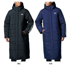 【10/30はポイント10倍】 アンダーアーマー UNDER ARMOUR UA ロゴ ロングコート コート アウター 中綿 軽量 両サイドポケット 試合観戦 スポーツ観戦 トレーニング 冬 運動 1388242