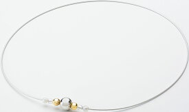 【12/15まで全品3%OFF 先着200回&P20倍】 ファイテン Phiten RAKUWAネックレスワイヤー ミラーボール シルバー/ゴールド TG929051