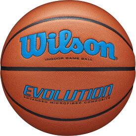 【3/10から全品3%OFFクーポン&P13倍】 ウイルソン Wilson バスケット EVOLUTION ゲームボール オレンジ/ロイヤル 6号球 NFHS承認 フープ ケイジャー 屋内 女子 中学生 高校生 大学生 一般 NBA 合成皮革 部活 0595XB0604