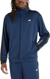 【11/11 2時までMAX1万円OFFクーポン＆Pアップ】 ニューバランス New Balance ニットトラックジャケット メンズ トレーニングウエア フィットネス ジム ジャケット 吸汗 速乾 ダブルニット リラックスシルエット ロゴ スポーツブランド AMJ51503