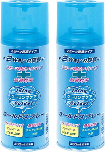 【10/30はポイント10倍】 ユニックス UNIX アイシングクーリングケア2本入り 冷却スプレー 熱中症対策 野球 デッドボール 自打球 ケガ対策 クーリング スプレータイプ 痛み緩和 夏バテ スポー