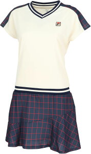 【10/30はポイント10倍】 フィラ FILA テニス ワンピース レディース ウィメンズ 女性 大人 一体型 ウィンドペーン ゲームウェア ロゴ 吸水 速乾 UVカット 接触冷感 熱中症対策 紫外線 部活動 ク