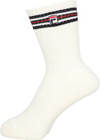【2/15はポイント13倍！】 フィラ FILA テニス ソックス メンズ 男性 大人 靴下 フットウェア アクセサリー ロゴ ライン入り 定番 部活動 クラブ サークル スクール チーム 練習 試合 大会 日本製 EM0097