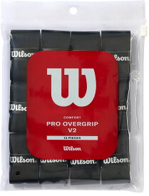 【11/11 2時までMAX1万円OFFクーポン＆Pアップ】 ウイルソン Wilson テニス PRO OVERGRIP V2.0 BLACK 12PK WR84501020
