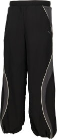 【11/11 2時までMAX1万円OFFクーポン＆Pアップ】 プーマ PUMA COREHERITAGE メッシュ ラインド ウーブン PT パンツ ロング ジャージ 長ズボン レディース 女性 大人 ジム フィットネス デイリー 撥水 690172