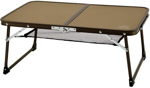 【10/30はポイント10倍】 キャプテンスタッグ CAPTAIN STAG アウトドア モンテ アルミ薄型 FD テーブル 棚網付 UC0607