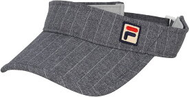 【2/15はポイント13倍！】 フィラ FILA テニス サンバイザー レディース ウィメンズ 女性 大人 帽子 キャップ アクセサリー ロゴ ワンポイント ピンストライプ UVカット 日差し 熱中症対策 紫外線 屋外 EL0288
