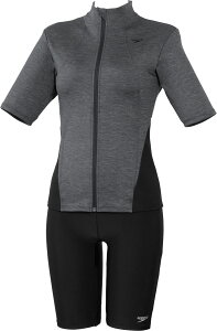【10/30はポイント10倍】 スピード Speedo スイミング SHORTSLEEVEWAVYSEPA 水泳 スイム レディース 水着 ウィメンズ 女性 セパレーツ 軽量 ストレッチ カップ付き プール フィットネス ジム SFW32565