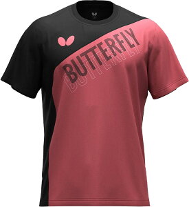 【10/30はポイント10倍】 バタフライ Butterfly 卓球 ノイアル Tシャツ 半袖 トップス ウエア メンズ レディース 男性 女性 吸水 速乾 伸縮 トレーニング 部活動 クラブ サークル 練習 合宿 移動着