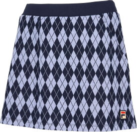 【2/15はポイント13倍！】 フィラ FILA テニス スコート レディース ウィメンズ 女性 大人 スカート ボトムス ウェア ロゴ アーガイル柄 ジャガード キュート 部活動 クラブ サークル スクール 練習 EL0241