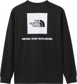 【4/10までMAX1万円OFFクーポン&Pアップ】 ザ・ノース・フェイス THE NORTH FACE アウトドア ロングスリーブバックスクエアロゴティー メンズ 長袖 Tシャツ ロンT トップス 速乾 コットンライク バックプリント 普段着 部屋着 リブ袖 NT32442