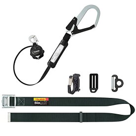 タジマ(Tajima) 胴ベルト用ランヤード VR150 L1 スチールベルト Lサイズ セット品 墜落制止用器具 B1SLVR-L1BK