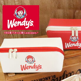 ウェンディーズ Wendy's pacapo. ポーチ 小物入れ 可愛い マルチポーチ マチ 収納 化粧ポーチ 機能的 ブランド コスメポーチ 仕切り 小さめ メイクポーチ かわいい 収納ポーチ 旅行 USA アメリカン 雑貨 ハンバーガー ショップ キャラクター アメリカン雑貨 パカポ