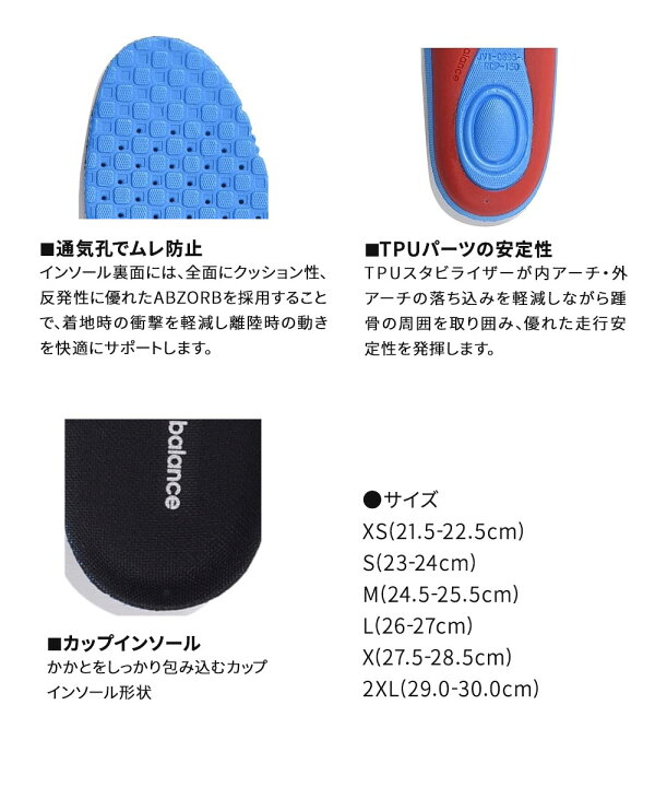 楽天市場】ニューバランス インソール メンズ レディース スポーツ 