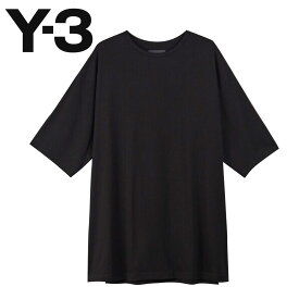 ワイスリー y-3 tシャツ 半袖 BOXY TEE H44790 クルーネック カットソー メンズ ロゴ ワンポイント 綿100 半袖tシャツ ティーシャツ トップス スポーツ カジュアル アウトドア キャンプ 春 夏 秋 黒 ブラック ボクシーティー ヨウジヤマモト Y-3 BOXY TEE アディダス adidas
