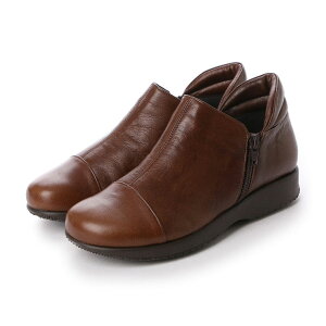 コンフォートシューズ レディース おしゃれ 4e 幅広 日本製 本革 歩きやすい 旅行 ダブルファスナー ブーティ ブーツ ショートブーツ 靴 シューズ 牛革 軽量 軽い 痛くない ミセス ファッショ