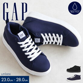 GAP スニーカー レディース メンズ ローカット 防水 歩きやすい 履きやすい 疲れにくい ファスナー シンプル カジュアル アメカジ 春 夏 秋 冬 通勤 通学 レインシューズ 雨靴 タウンユース コートスニーカー シューズ 靴 黒 ブラック ネイビー ギャップ gpu22514