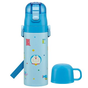 \今だけ10%OFF/ 水筒 キッズ 2WAY 470ml ワンタッチ コップ付き コップ 子供 子ども 直飲み 男の子 女の子 男子 女子 保育園 幼稚園 遠足 キャラクター おしゃれ かわいい 保冷 保温 幼児 こども