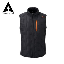 アタックベース 作業服 ベスト 冬用 メンズ 大きいサイズ 軽量 防寒ベスト 作業着 防寒 裏起毛 インナーベスト ワークベスト チョッキ ピンソニック 超音波キルト 風を通さない 中綿 軽量 ストレッチ スリム 軽い 現場 建築 運送 ゴルフ 釣り キャンプ 重ね着 53000