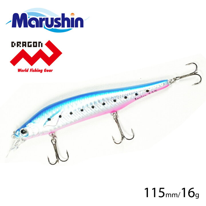 楽天市場 マルシン ミノー Floating Invite ブルーピンク 115mm 16g ハードルアー シーバス ルアー フローティングミノー メバリング アジング ソルトルアー ソルトウォーター 青物 アジ メッキ カマス メバル バス ヒラメ マゴチ トラウト S Mart