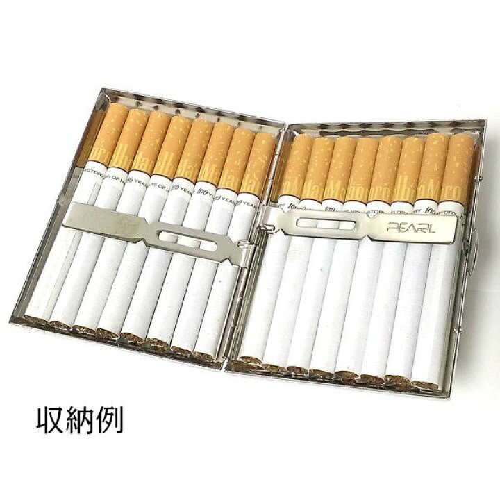 楽天市場 シガレットケース シルバーチェック 真鍮製 タバコケース たばこケース 16本収納 かっこいい メンズ レディース 潰れない 頑丈 おしゃれ 坪田パール社製 Zippoタバコケース 喫煙具のハヤミ