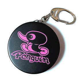 携帯灰皿 ブラック&ピンク ペンギン ’80クラシック キーホルダー付き おしゃれ 黒 かわいい アイコス メンズ 丸形 屋外 灰皿 ギフト プレゼント