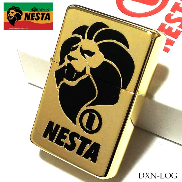 楽天市場】NESTA ライター ロゴ ゴールド ブラック 彫刻 DEVIN 日本製 