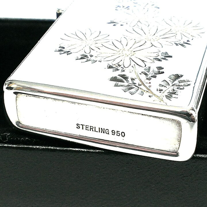 1-1] STERLING SILVER 950 / 和柄 両面彫りライター - メルカリ 