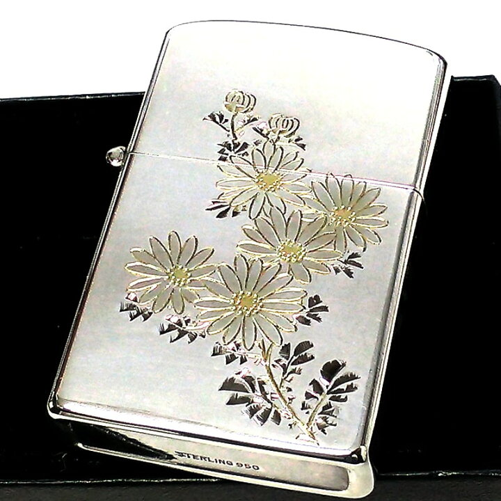 1-1] STERLING SILVER 950 / 和柄 両面彫りライター - メルカリ 