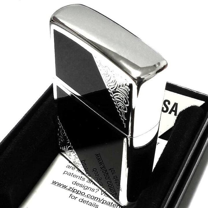 楽天市場】ZIPPO ライター クラシック アラベスク シルバー＆ブラック 