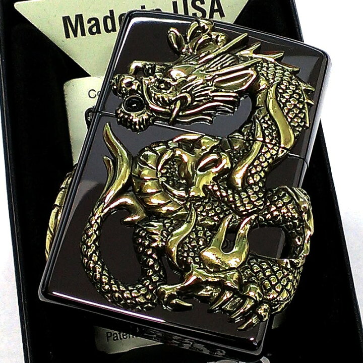 楽天市場】ZIPPO 限定 1000個生産 和柄 ジッポ ライター 龍 ダブル 