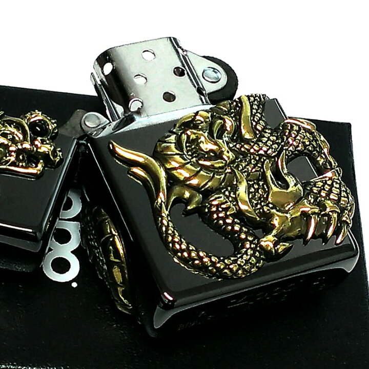 楽天市場】ZIPPO 限定 1000個生産 和柄 ジッポ ライター 龍 ダブル 