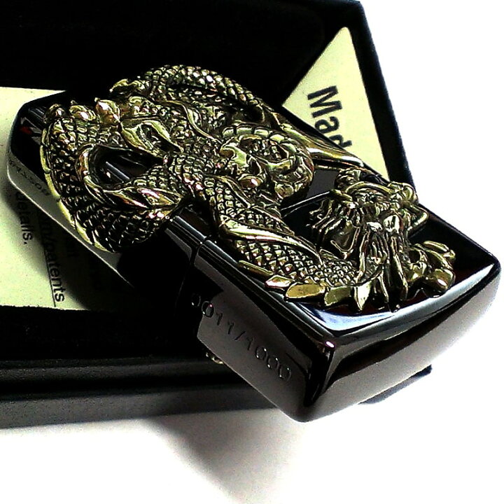 楽天市場】ZIPPO 限定 1000個生産 和柄 ジッポ ライター 龍 ダブル 