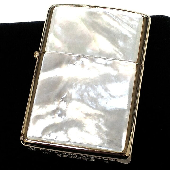 楽天市場】ZIPPO アーマー シェル 白蝶貝 ジッポ ライター ゴールド 金 