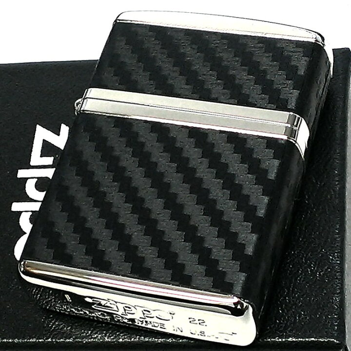 楽天市場】ZIPPO ライター アーマー カーボン ジッポ かっこいい 4面 