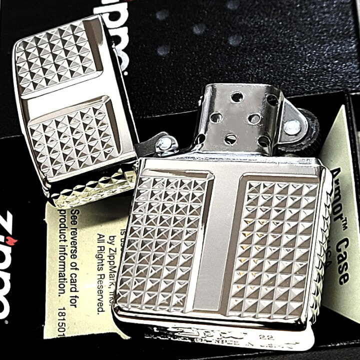 楽天市場】ZIPPO アーマー ダイヤカット 4面加工 ジッポーライター 
