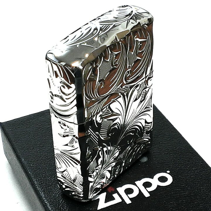 楽天市場】ZIPPO アーマー ジッポ ライター 5面立体彫刻 唐草 リーフ 