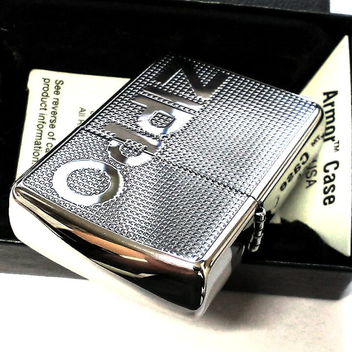 楽天市場】ZIPPO ライター アーマー 両面細密加工 ジッポ ロゴ 