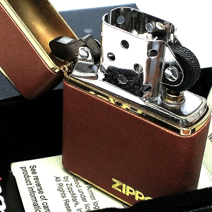 楽天市場】ZIPPO ライター アーマー 革巻き クラシックレザー キャメル 
