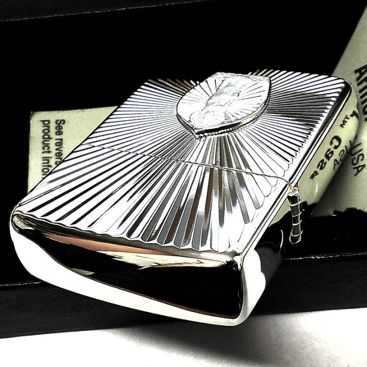 楽天市場】ZIPPO 聖観世音菩薩 アーマー 純銀プレート ジッポ ライター 