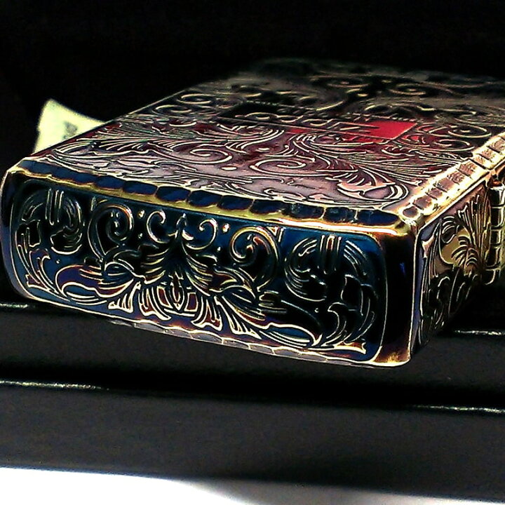 楽天市場】ZIPPO 限定 アーマー アラベスク 5面彫刻 オーロラゴールド 