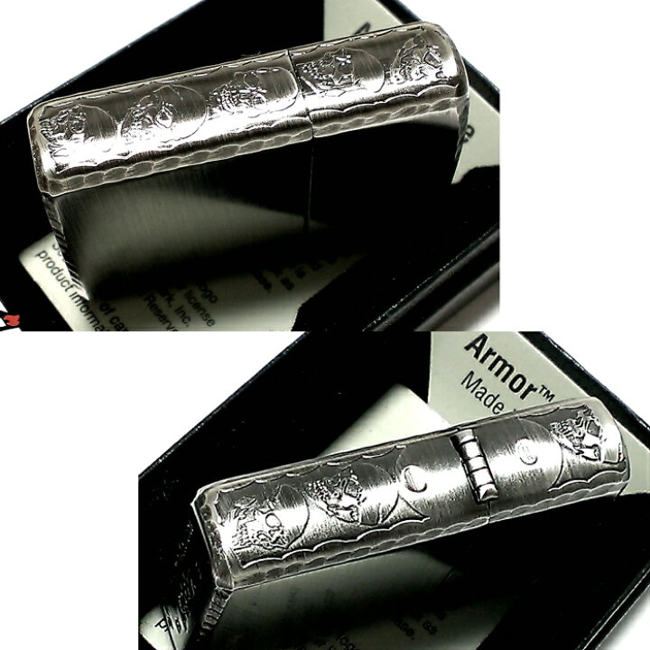 楽天市場】ZIPPO アーマー 限定 3面彫刻 スカル アンティークシルバー 