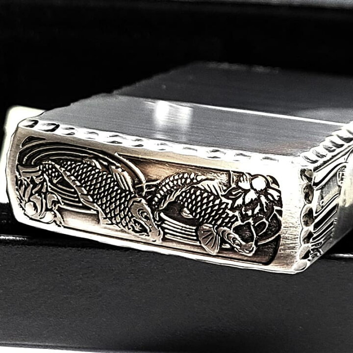 楽天市場】ZIPPO アーマー 限定 3面彫刻 昇鯉 アンティークシルバー 