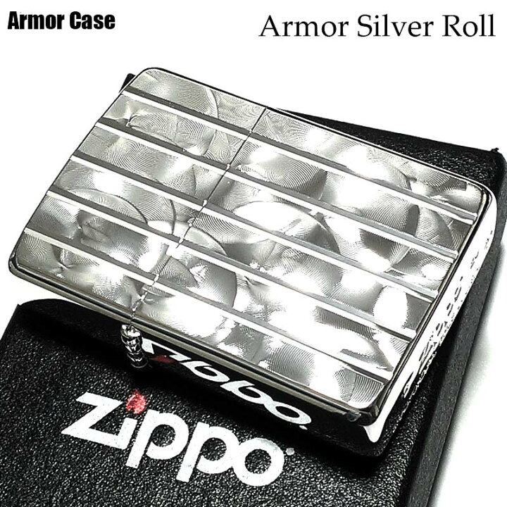 楽天市場】ZIPPO ライター アーマー シルバーロール ジッポ V刃彫刻 