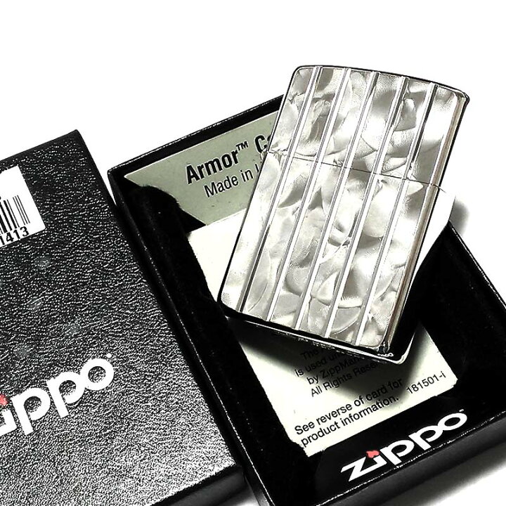 楽天市場】ZIPPO ライター アーマー シルバーロール ジッポ V刃彫刻 