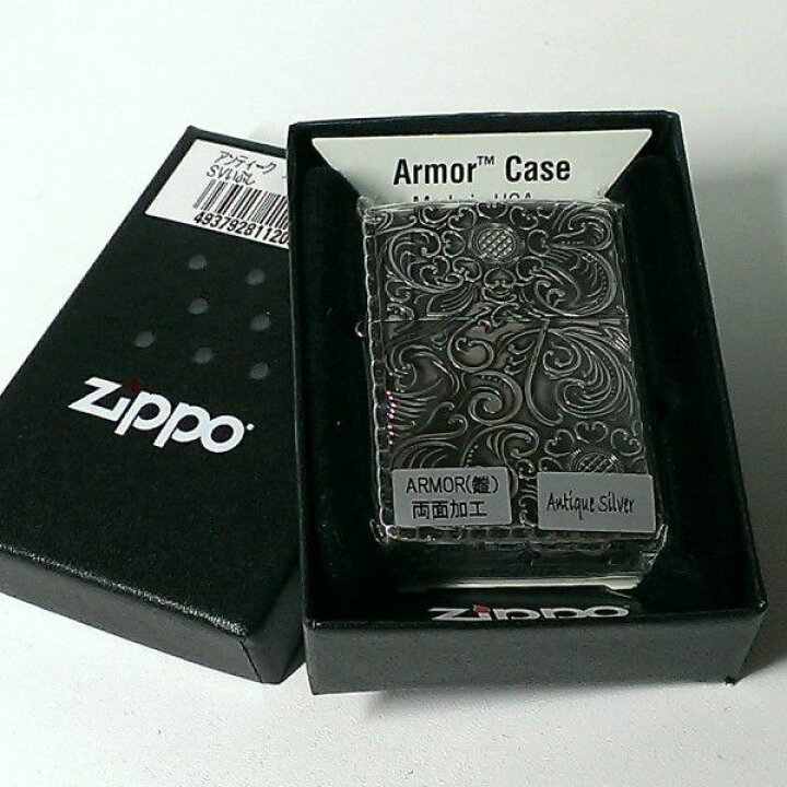 楽天市場】ZIPPO アーマー ジッポ ライター 銀古美 フローラル 