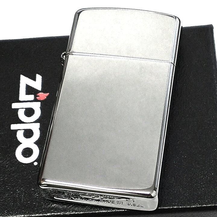 楽天市場】ZIPPO ライター スリム シンプル 無地 ジッポ シルバー 鏡面 