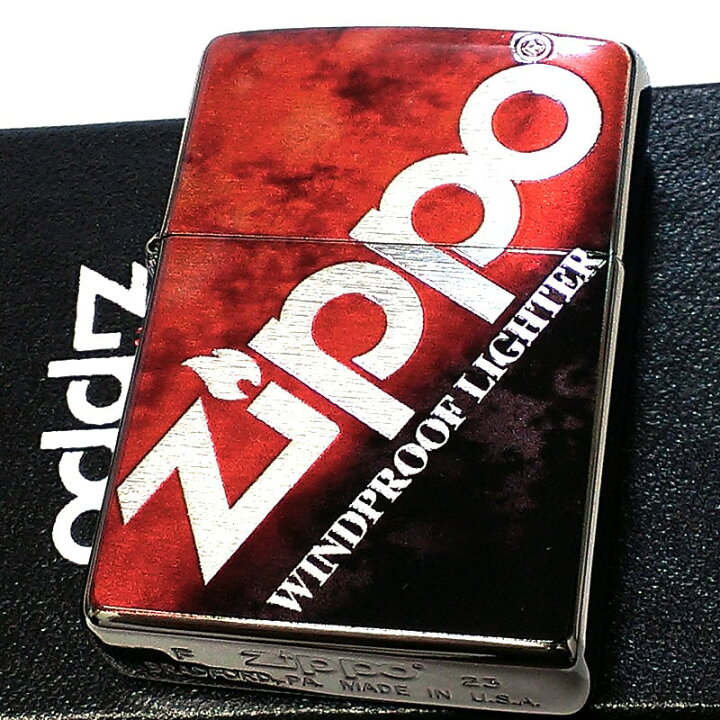 楽天市場】ZIPPO グラデーション レッド ブラック ジッポ ライター 
